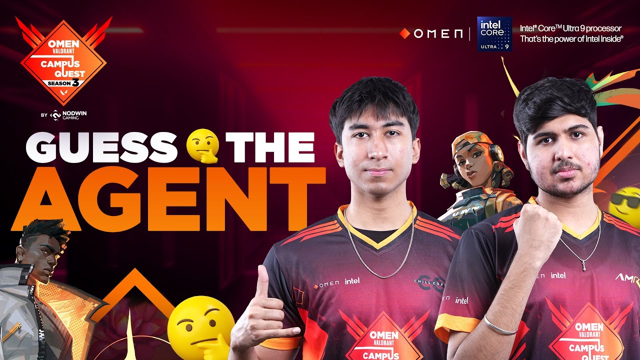 Venka vs Bhindi: Guess the Valorant Agent by Emojis! | OMEN Valorant Campus Quest S3