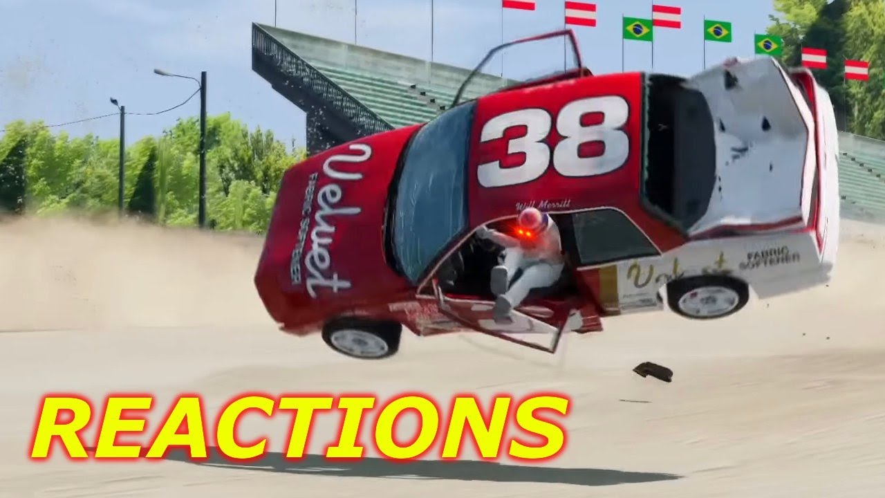 Elliott Sadler: The Alternate Ending | BeamNG.drive Crashes Reactions