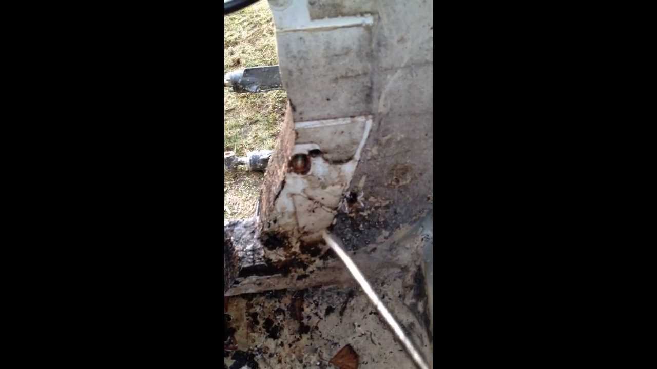 Larson 250 Hampton Project #3  - Rotted transom