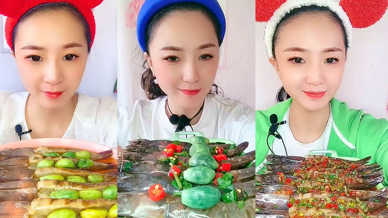 Satisfying Eating Sounds with Colorful ASMR Crunchy Mukbang Compilation #187