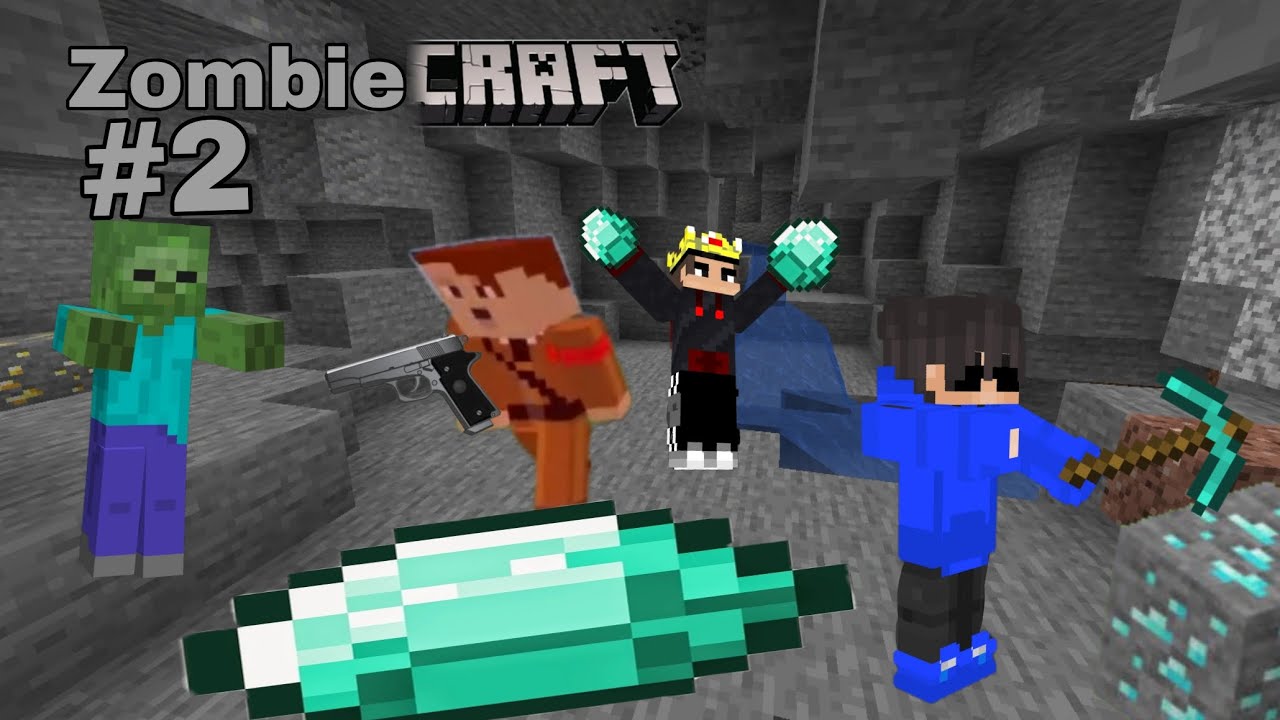 #2من zombie CRAFT رحله كهفيه (في محكمه علي!)💥 