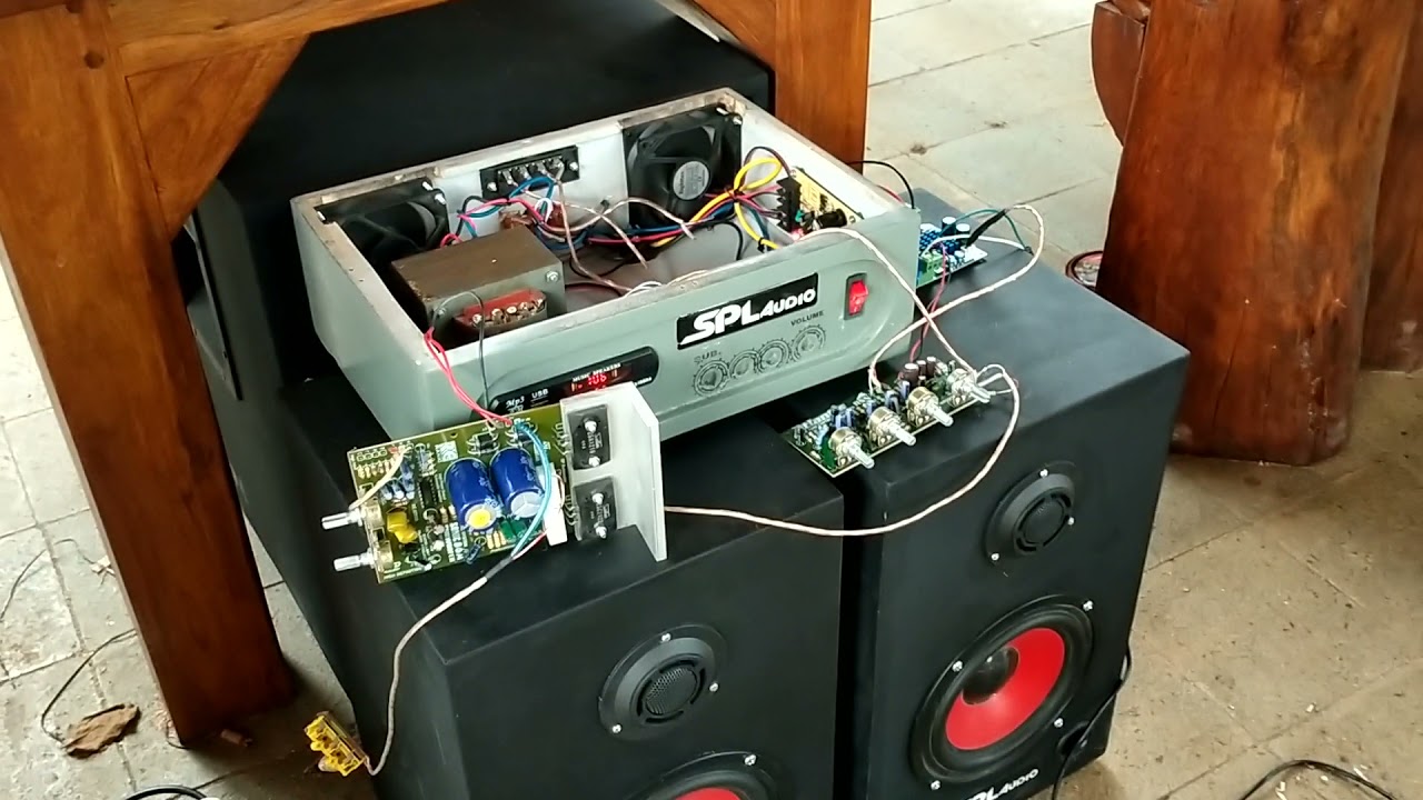 membuat power 2.1dgn klas d 3116d2 dan sonic boom 300 watt