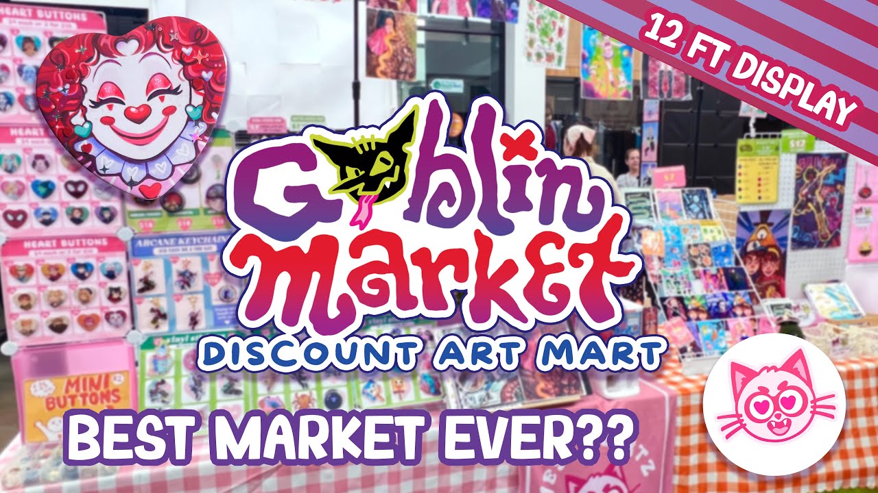Selling my art at a discount CLOWN market??? VLOG
