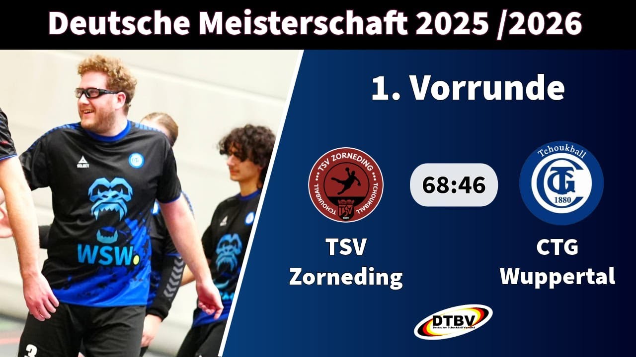 Deutsche Tchoukball Meisterschaft 2026 – TSV Zorneding vs. CTG Wuppertal – 1. Spieltag