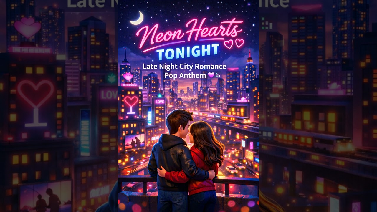 🌙✨ Neon Hearts Tonight | Late Night City Romance Pop Anthem 💜🌃