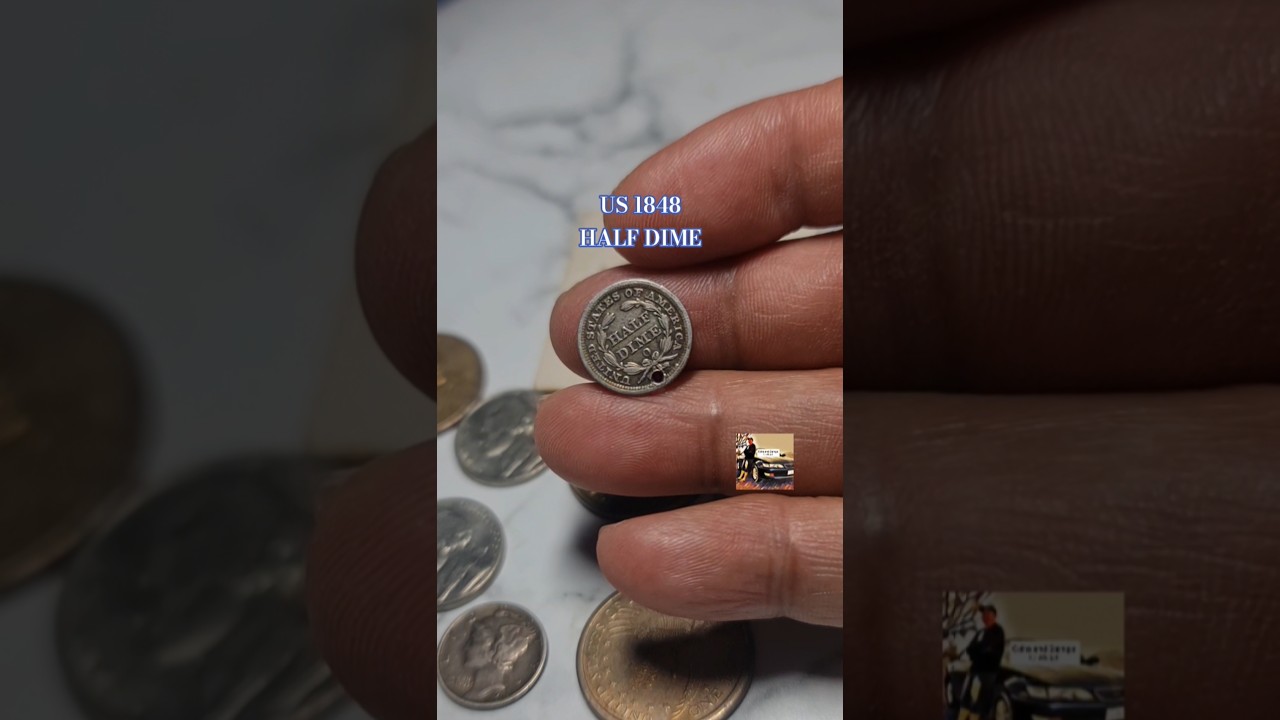 COIN COLLECTING: US 1848 HALF DIME #coin #coinsworthmoney #treasuresearch #money #collection