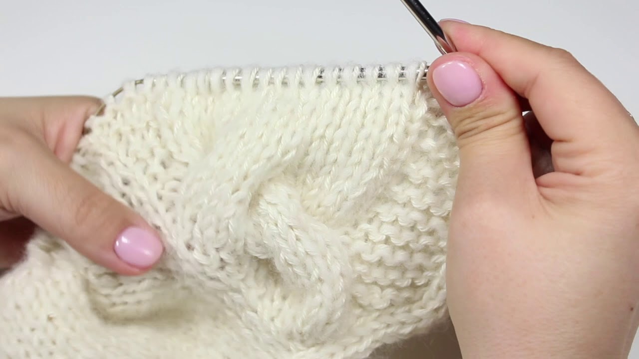 Pīnes BEZ papildadatas / Knitting cables with NO extra needle. Rü adījumu video skola Nr.9