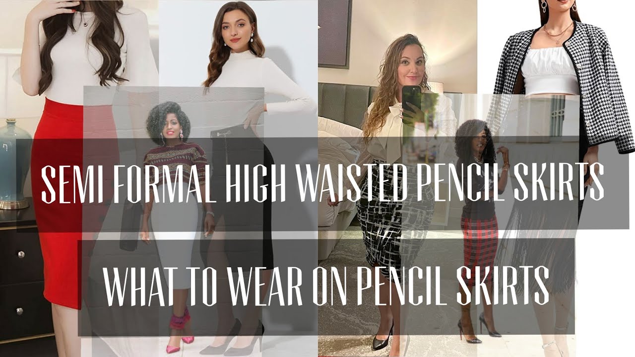 Semi Formal High Waisted Pencil Skirts||What To Wear On Pencil Skirts @Thestyleinsider. #fashion