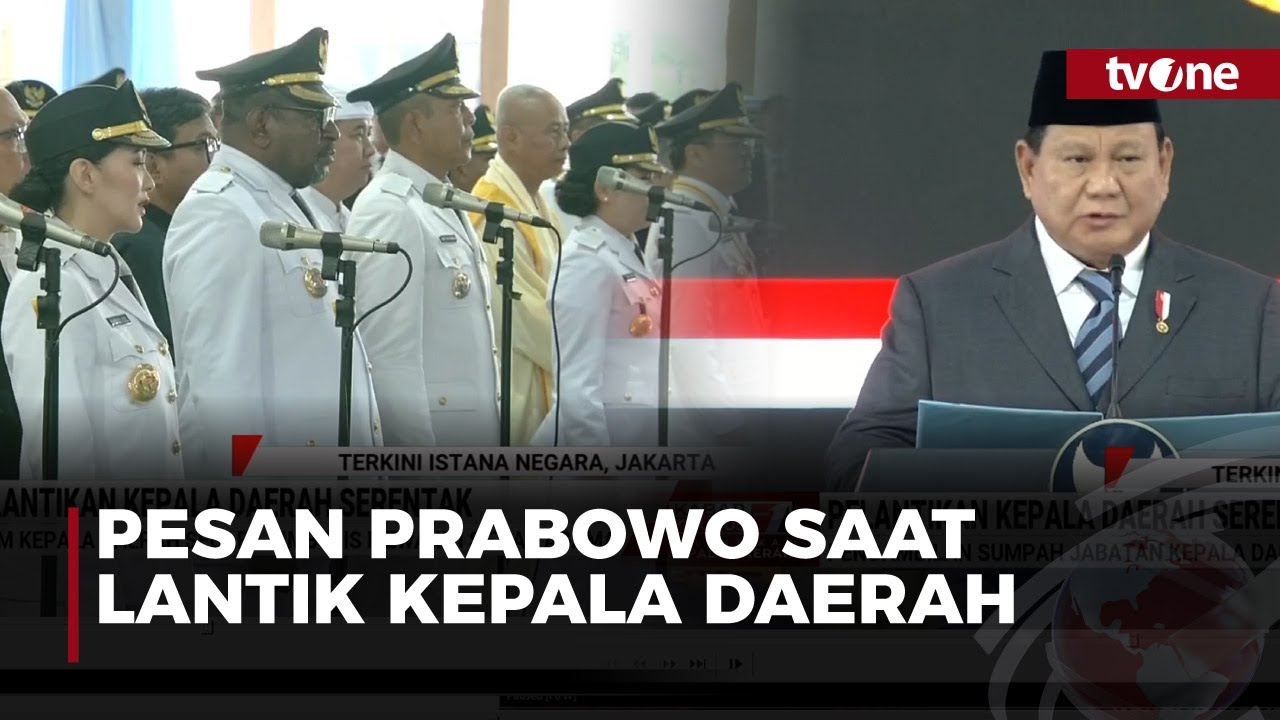 Presiden Prabowo Resmi Lantik 961 Kepala Daerah