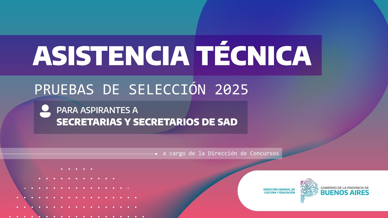 🔴Vivo-Asistencia técnica prueba de selección para aspirantes a secretarias y secretarios de SAD - DC