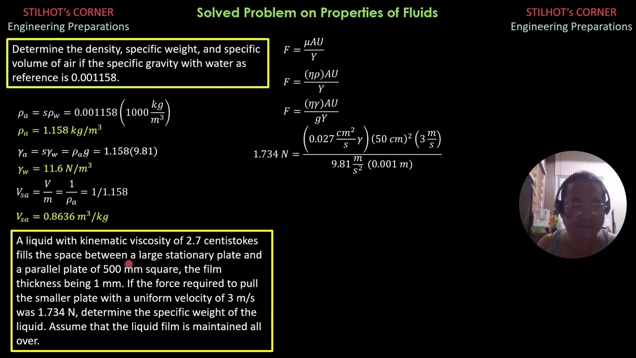 Solved Problems on Properties of Fluids 2026