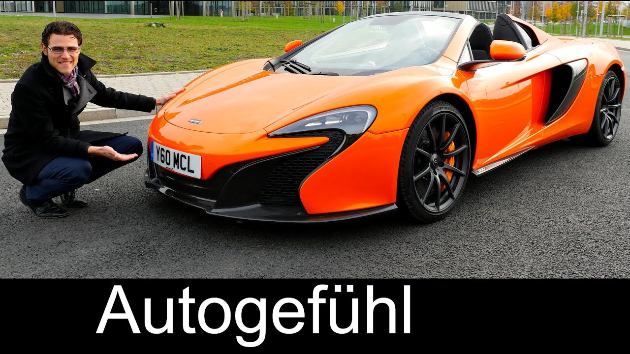 McLaren 650S Spider FULL REVIEW test driven V8 650 hp convertible/cabriolet - Autogefühl