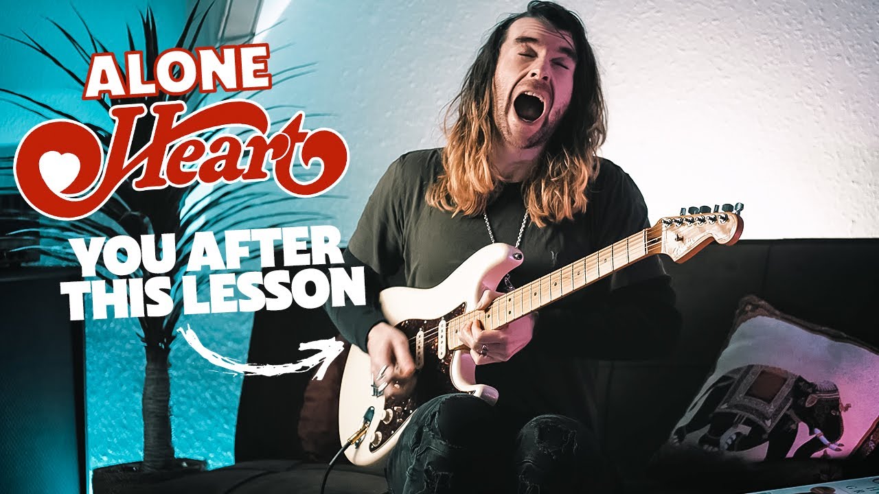 Как играть гитарное соло из песни ALONE группы HEART