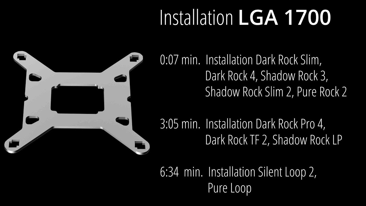 Installation: LGA 1700 | be quiet!