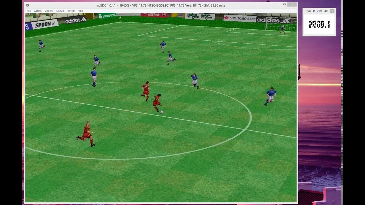 Virtua striker 2 Best goal 695 points