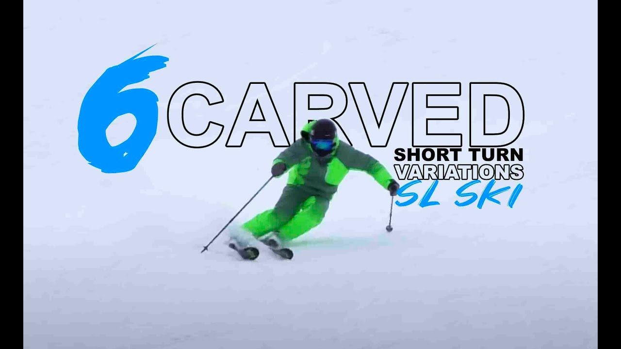 6 Carved short turn variations slalom ski - Reilly McGlashan