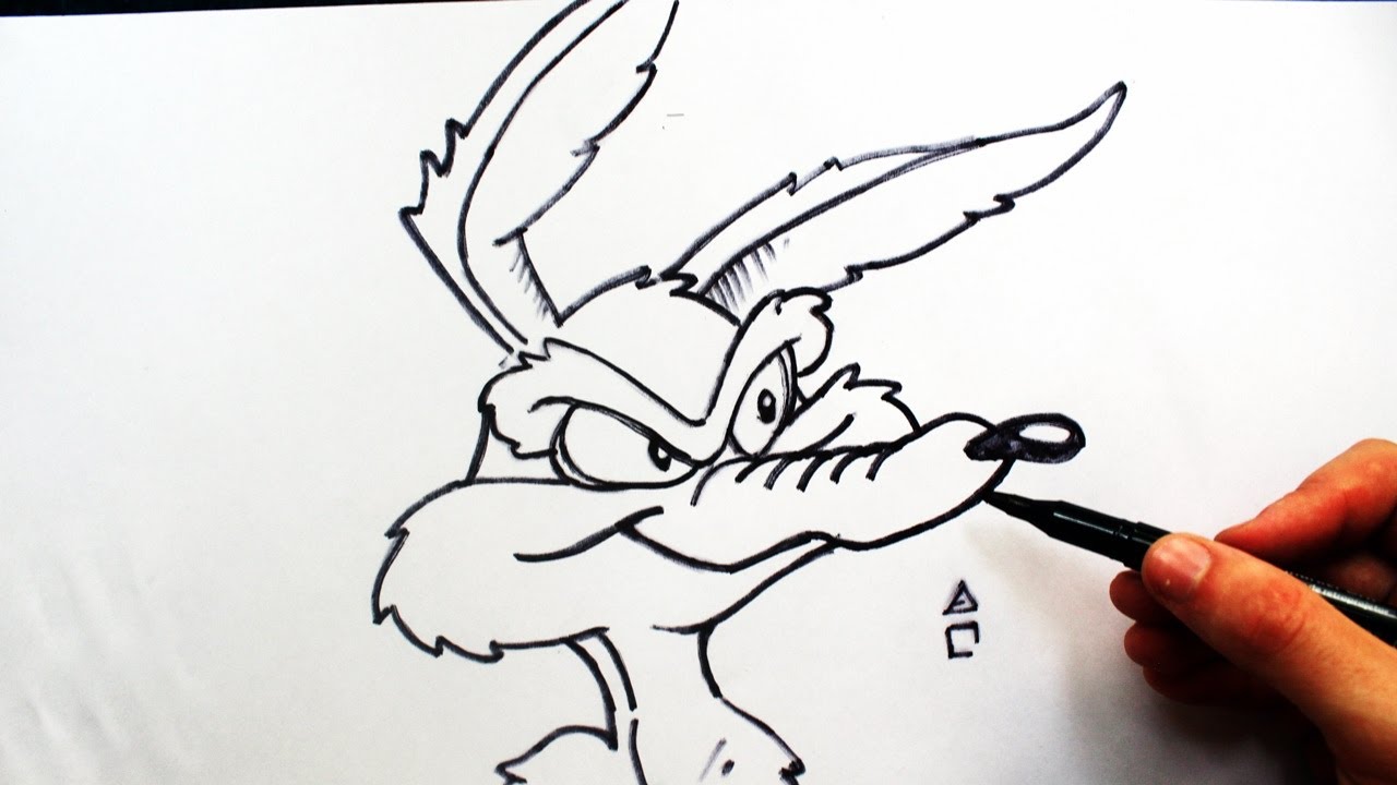 Como Desenhar o Willy Coiote [Looney Tunes] - (How to Draw Coyote) - SLAY DESENHOS #265