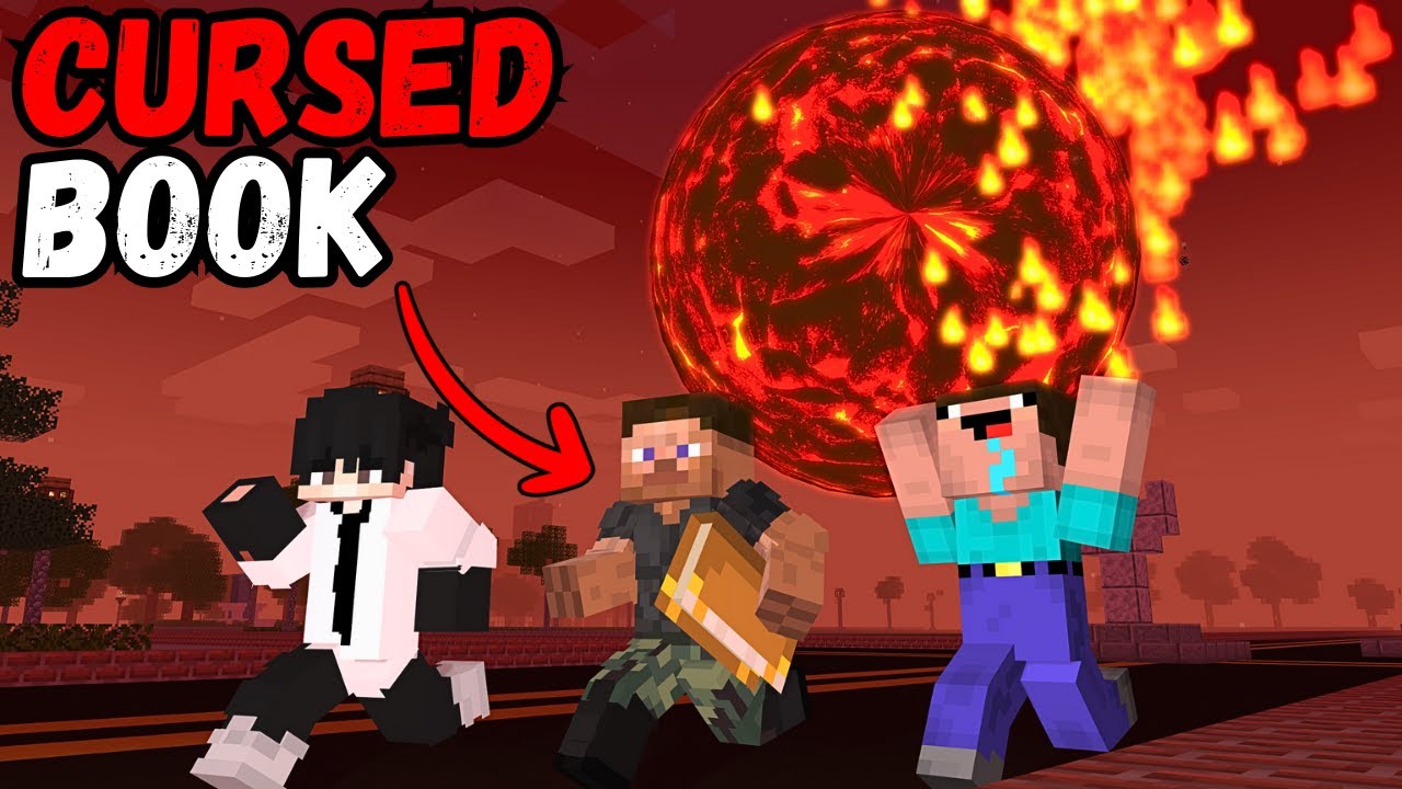 Minecraft CURSED BOOK😨!! Horror story in hindi