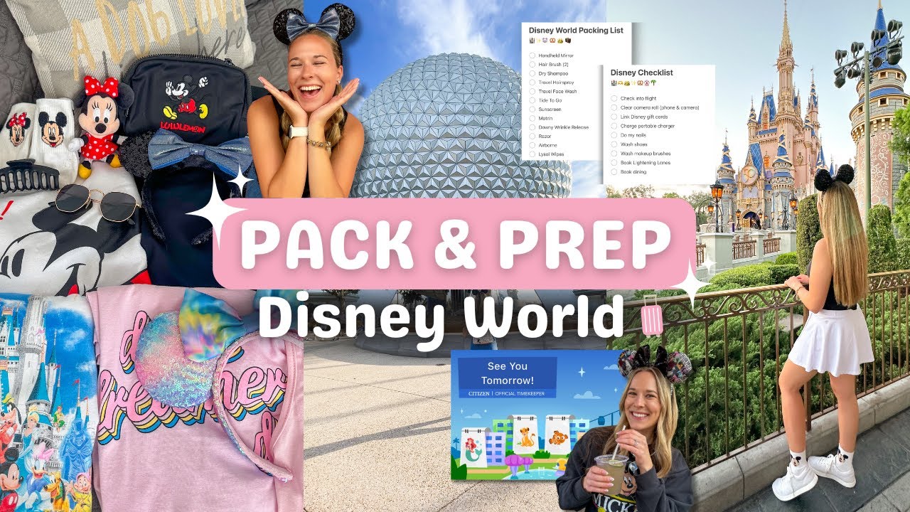 DISNEY WORLD PACK & PREP🧳🏰 What to Wear in the Florida Heat, Park Bag Essentials + Full Packing List