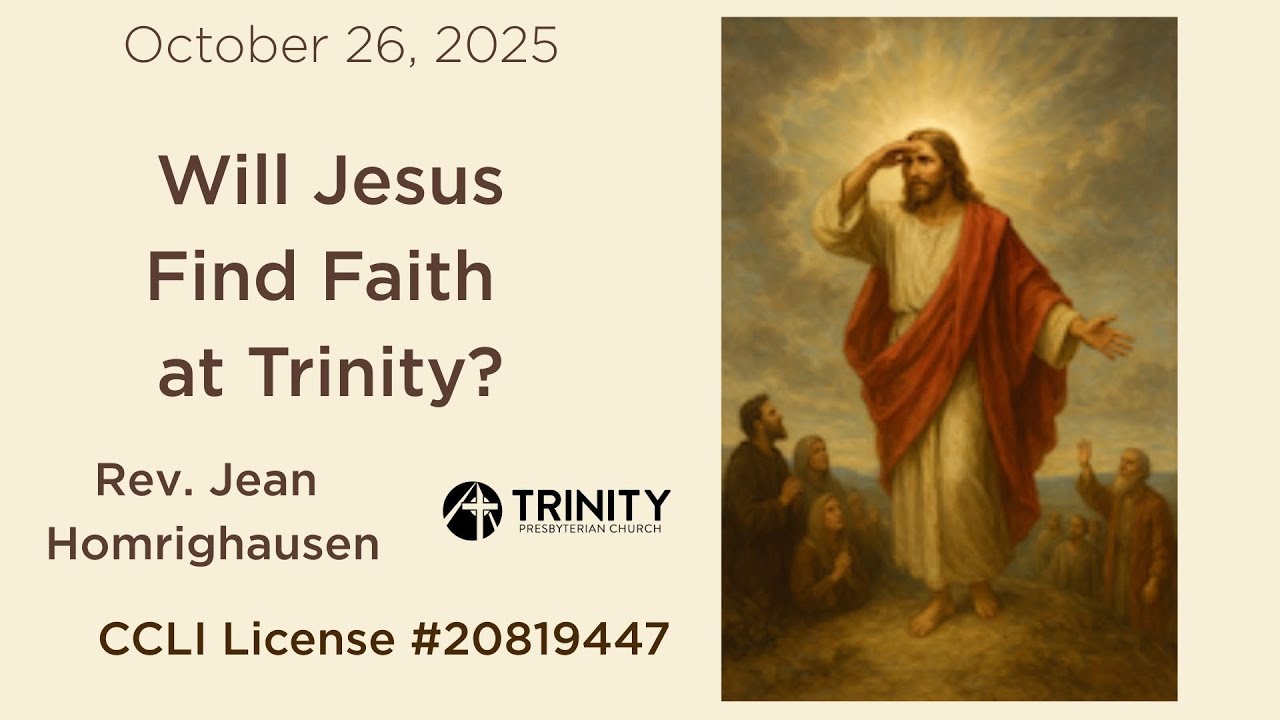 October 26, 2025 10:30 AM Trinity Presbyterian Church Sunday Worship Service Pensacola, Florida
