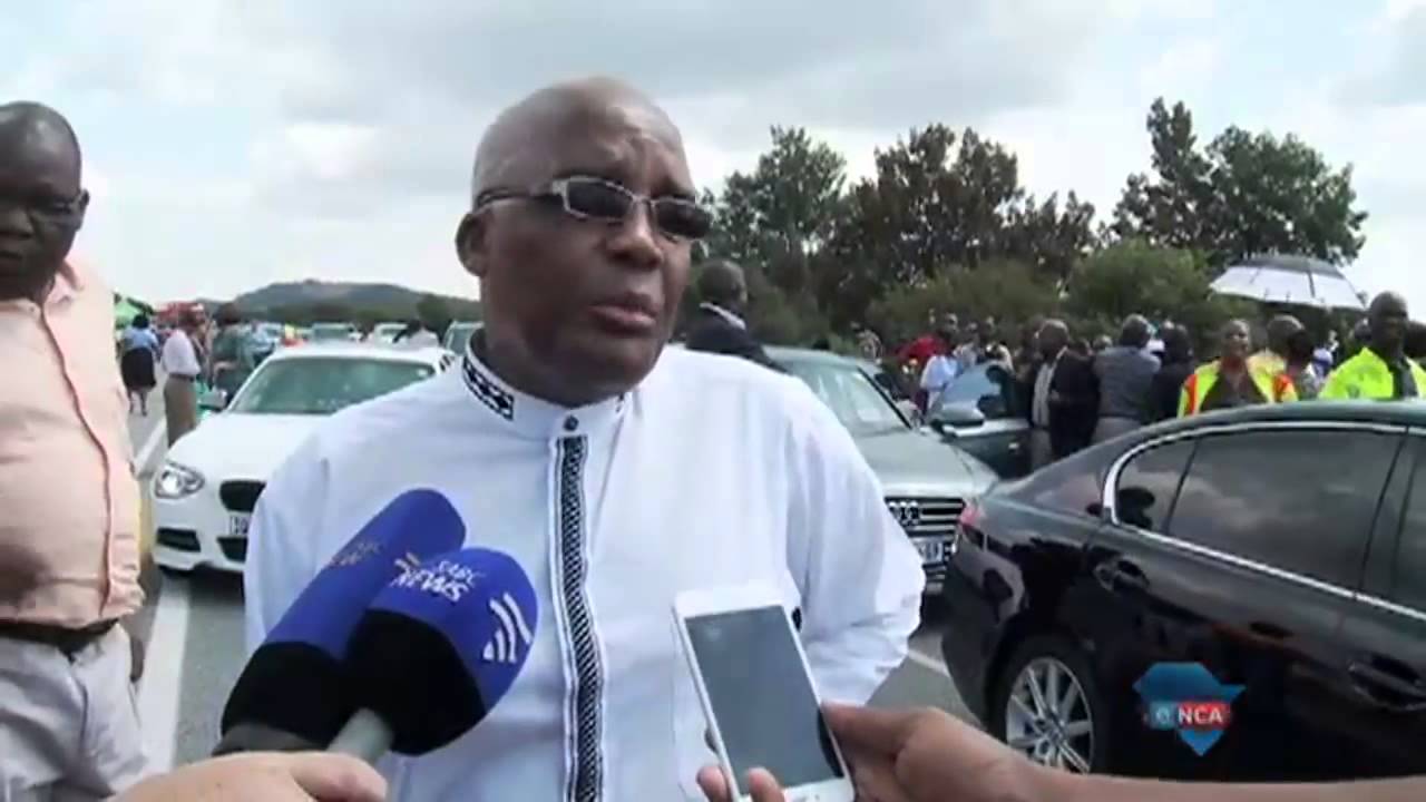 Chabane's widow visits site of accident