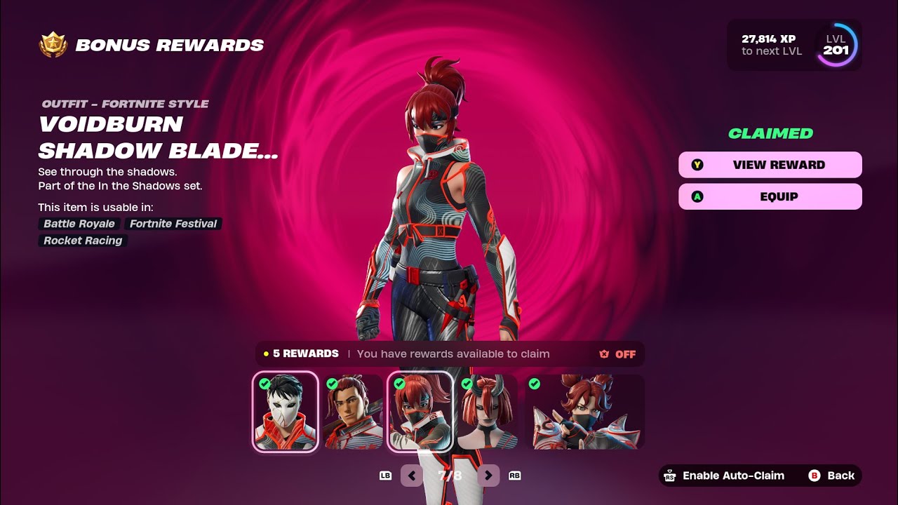 Fortnite | Battle Pass Bonus Rewards Unlock | Page 7 | All Voidburn Outfits | Chapter 6 Season 1.