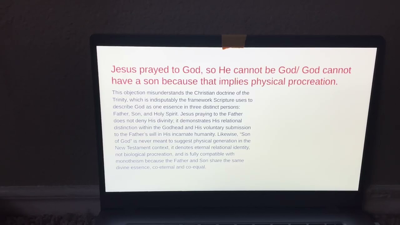 Answering common objections to Christianity and Jesus Christs divinity!