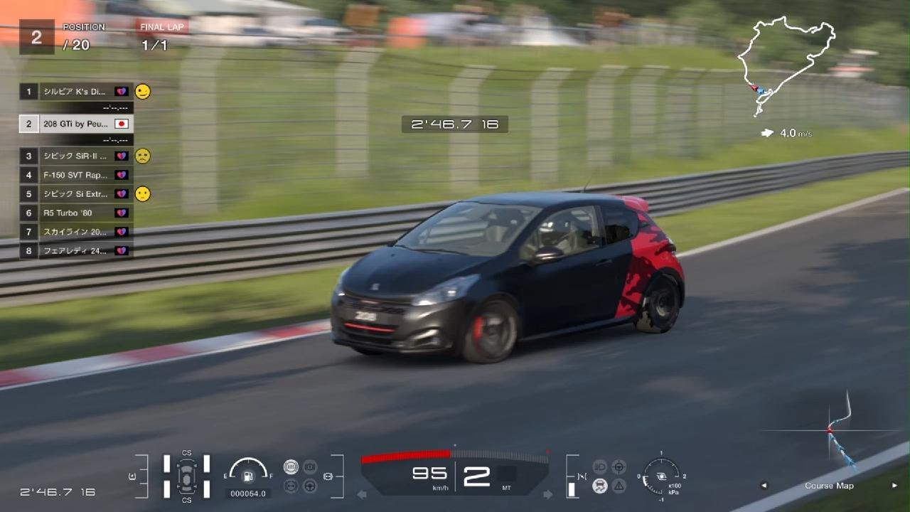 PS5【GT7】Peugeot 208 GTi by Peugeot Sport '14:1200kg:Nürburgring:GT Sophy: #GT7 #PS5