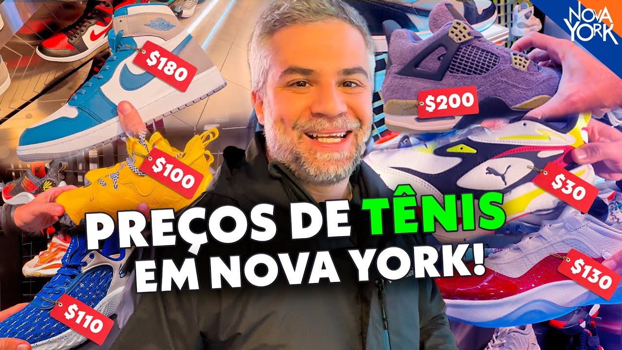 Quanto custam os TÊNIS / SNEAKERS em Nova York | Air Jordan, Adidas, Vans e muito mais