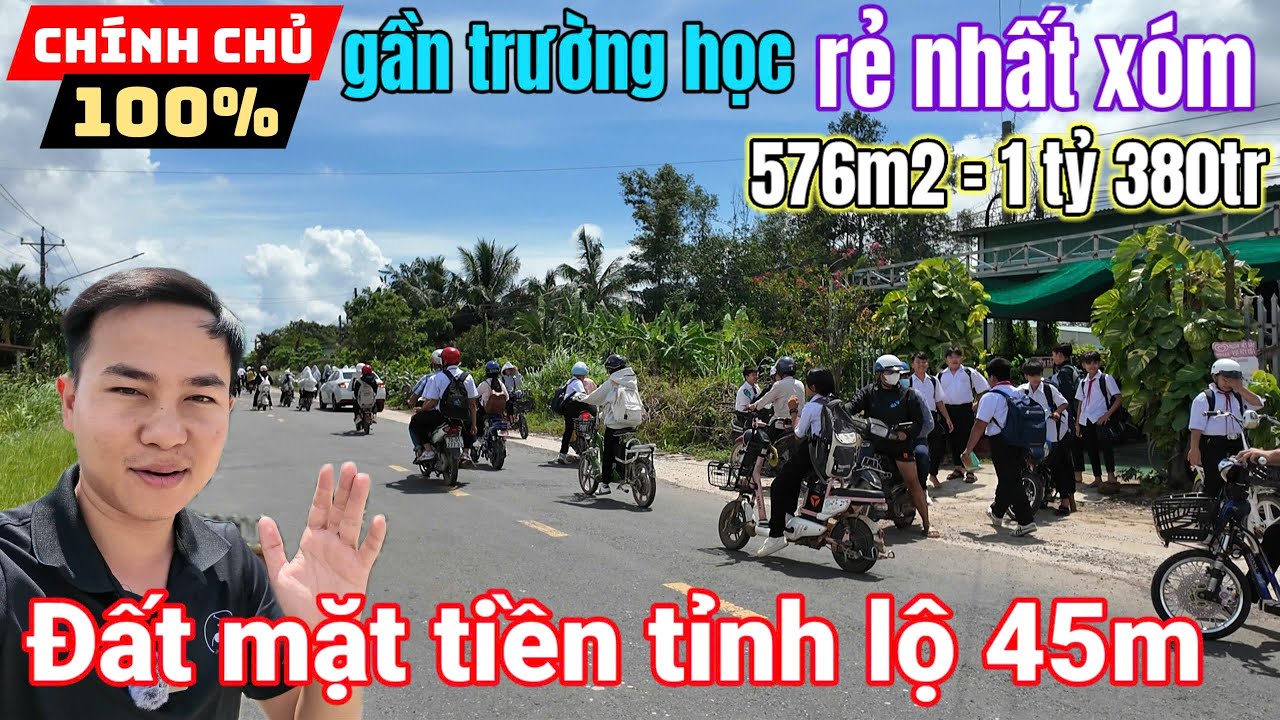 Đất Tây Ninh chủ xả vốn 115tr/m mặt tiền TL796 tới trường cấp 2 Trần Hưng Đạo 690m gần chợ Ninh Điền