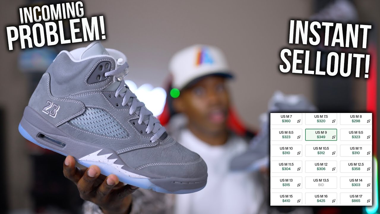 DO NOT SLEEP! THE WOLF GREY JORDAN 5 RELEASE WILL SHOCK EVERYONE! THESE WILL SELLOUT INSTANTLY 📈