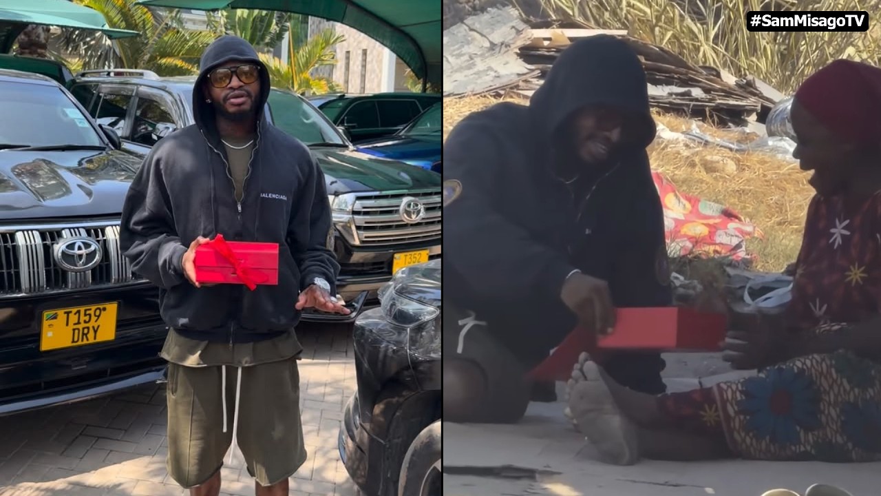 Diamond aingia mtaani na Kaka yake Momo kugawa zawadi za Valentine kwa mashabiki waliowakuta Njiani