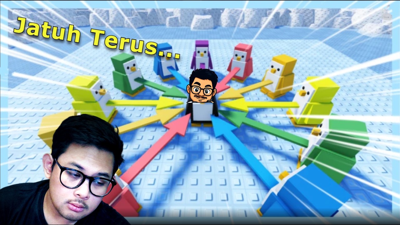 NGABUBURIT MAIN GAME DORONG PINGUIN LAGI! (Vertical) - Kalahkan!🐧Knockout! Roblox