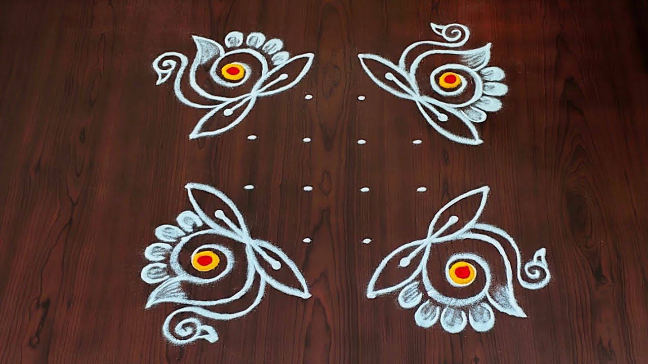 Easy Shivarathri muggulu|6×4dots maha shivarathri special rangoli|easy shanku kolam#Rang Kaa Rangoli