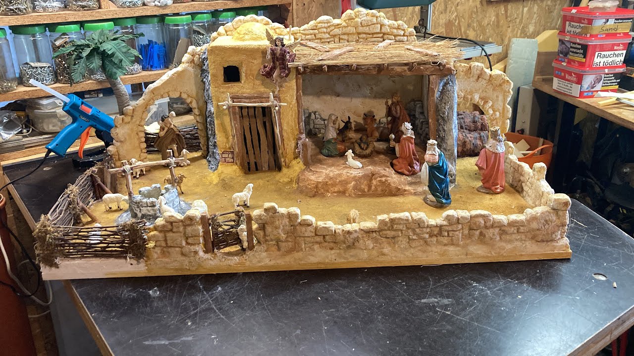 DIY Weihnachtskrippe bauen