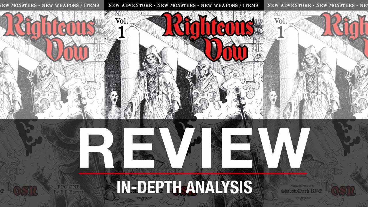 Righteous Vow Vol.1 | ShadowDark RPG Adventure Levels 1-5  Old-School Fantasy Module Deep Dive