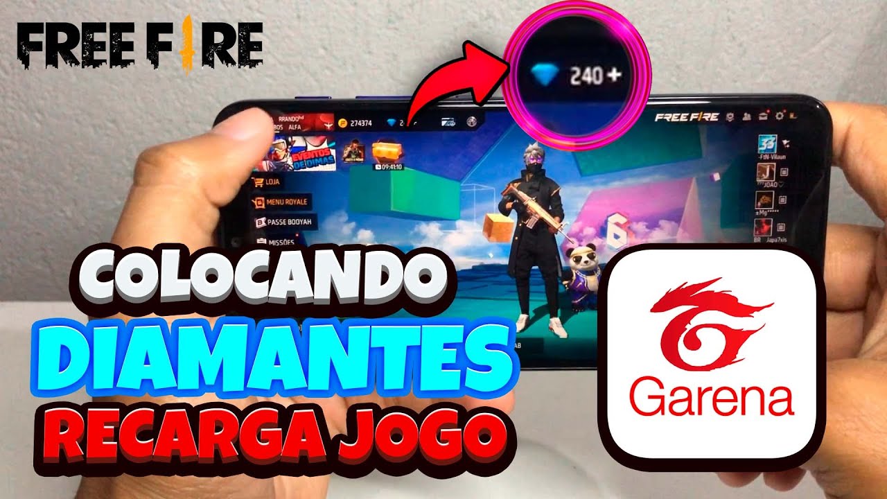 Como colocar Diamantes no Free Fire pelo Recarga Jogo?