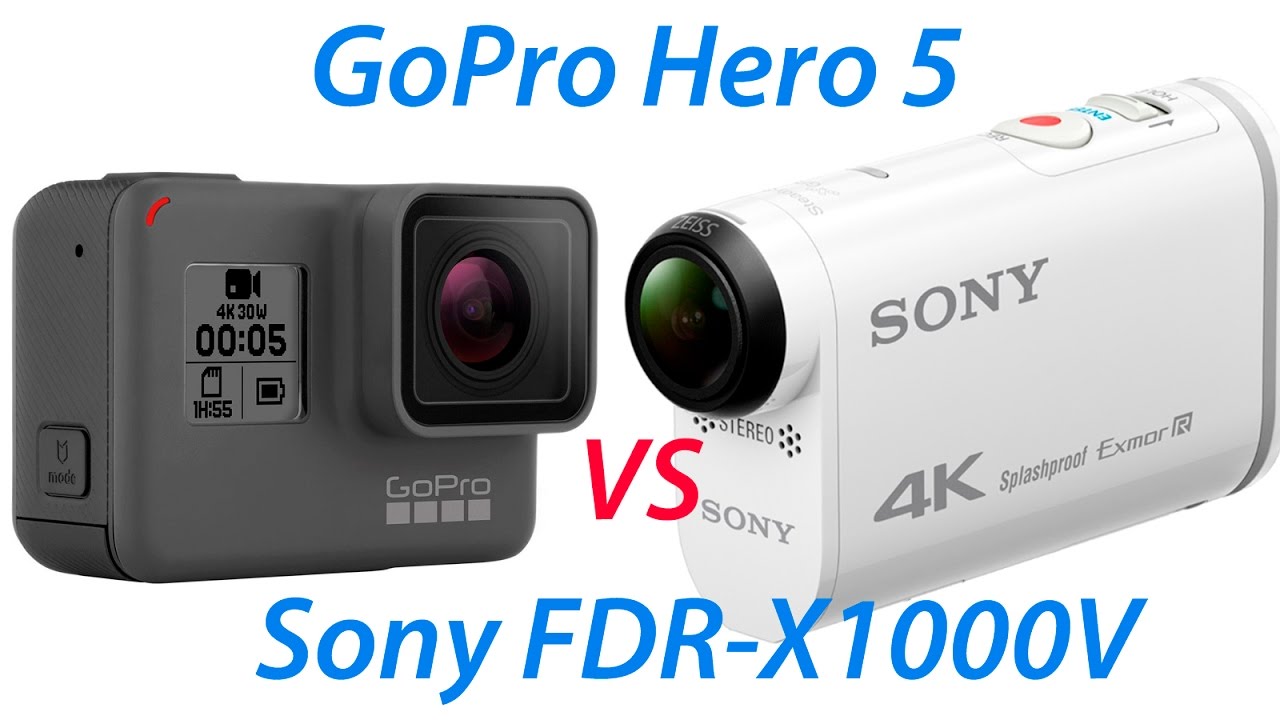 Сравнение камер GoPro Hero 5 and Sony FDR X1000V