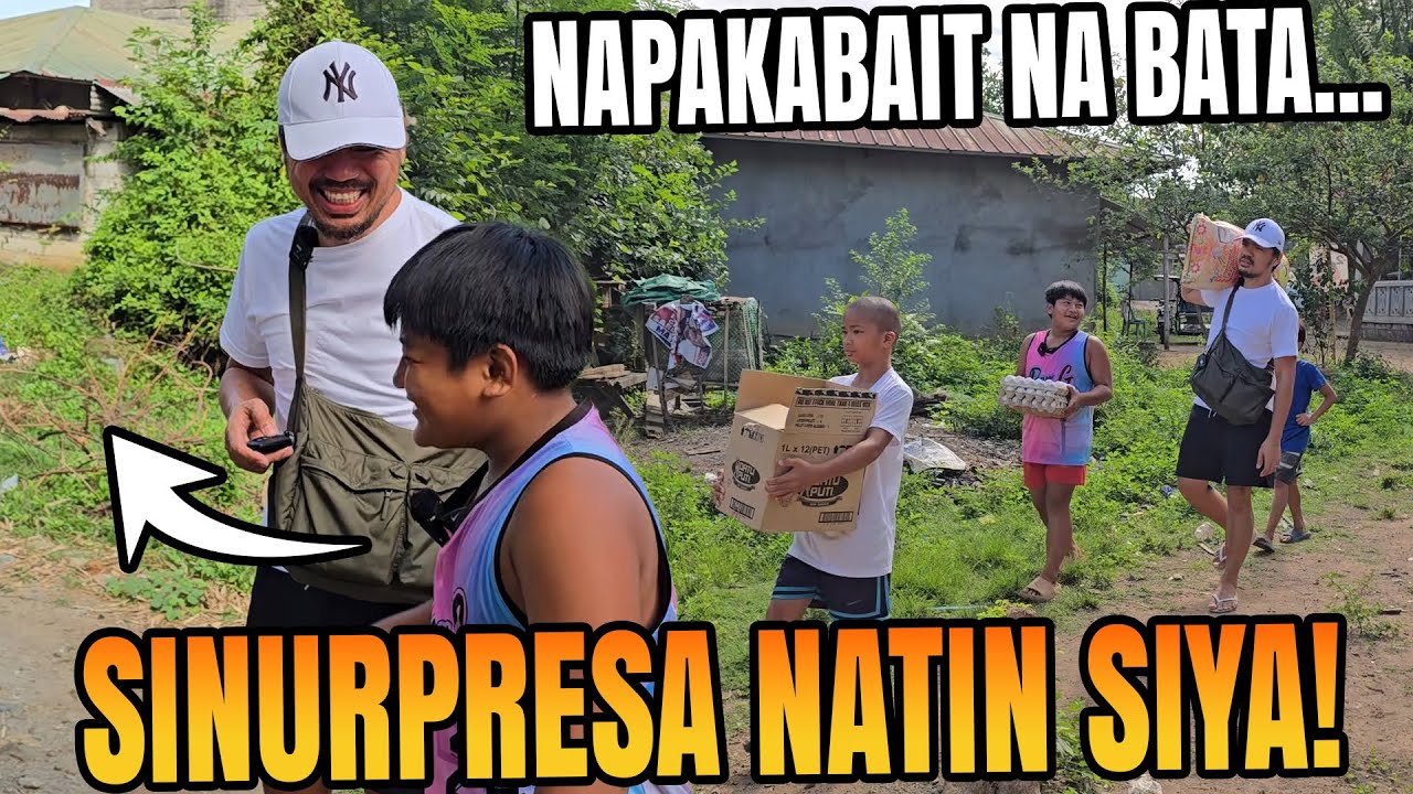 Batang Tumutulong Na Gawin Ang Bahay Nila Ate Karen Sinurpresa Natin! Sobrang Saya Niya!