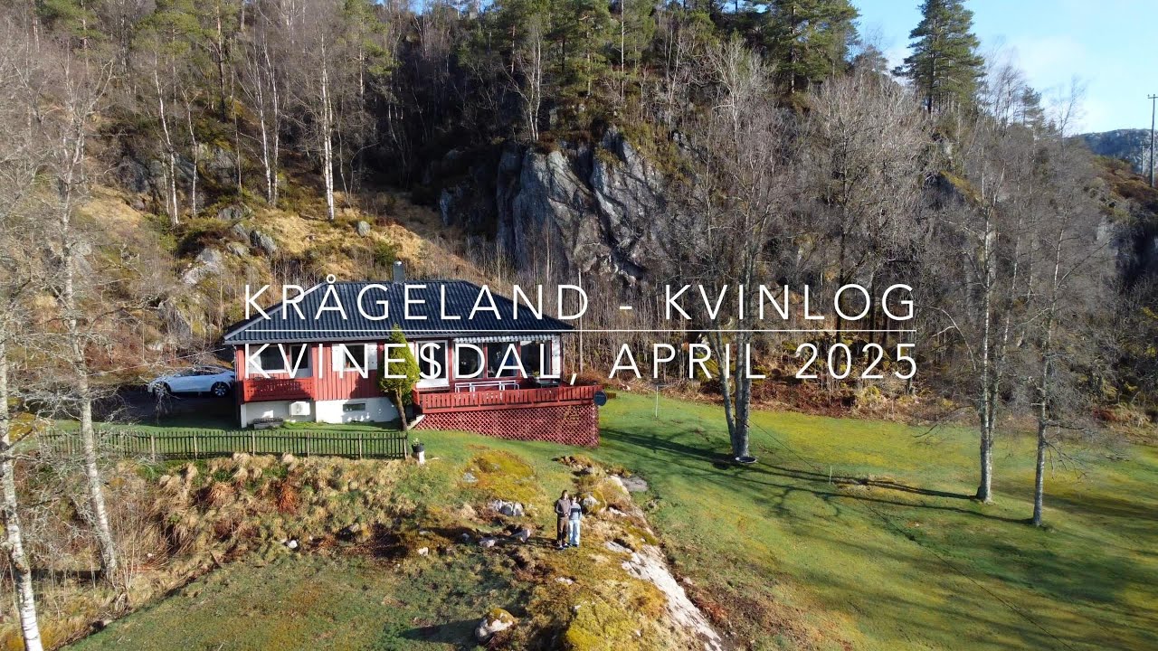 Krågeland, Kvinlog, Kvinesdal, Norwegen, Norge, April 2025