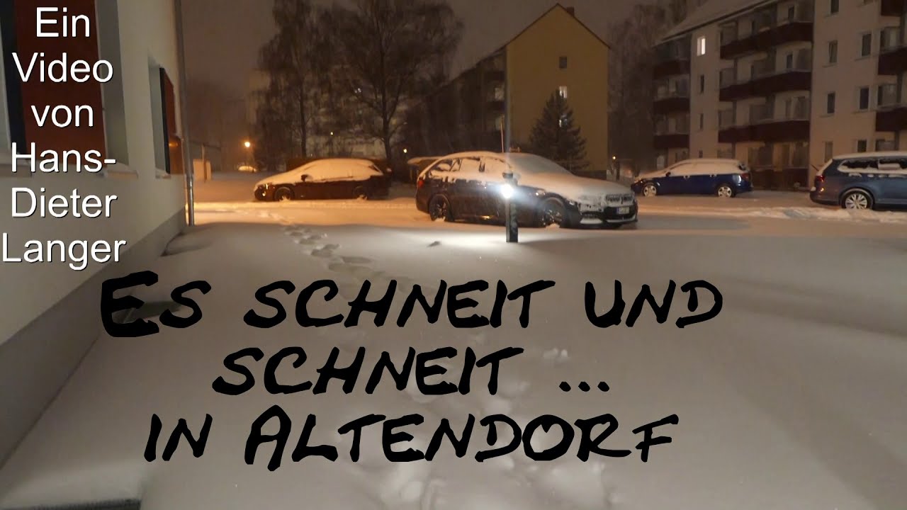 Chemnitz: Es schneit und schneit ... in Altendorf - 8. Februar 2021