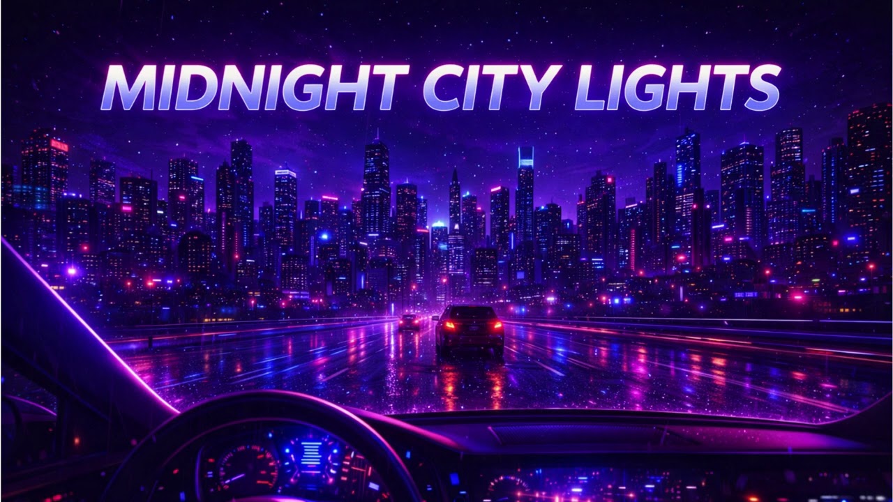 MIDNIGHT CITY LIGHTS 🌃 | Emotional Synthwave Night Drive | Cyberpunk Skyline Music
