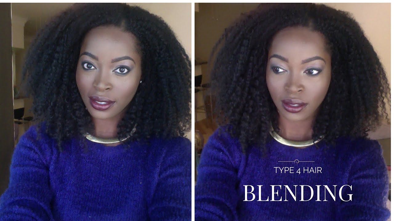 HOW I BLEND MY Type 4  NATURAL HAIR WITH MY CURLY NATURAL HAIR EXTENSIONS By HERGIVENHAIR