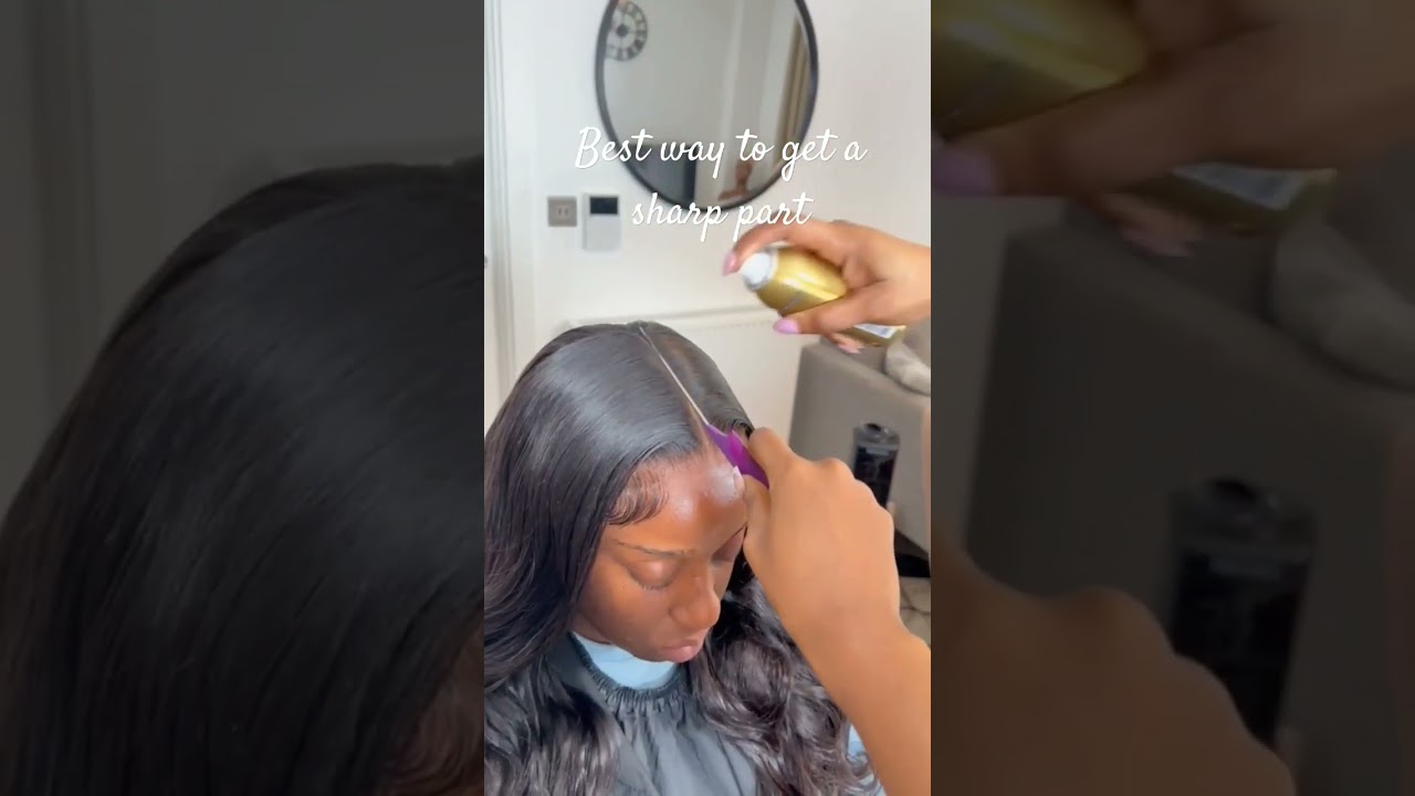 Struggling to get a sharp part in your wig? #youtube #shorts #wigmaker #hairinstall #hairbusiness