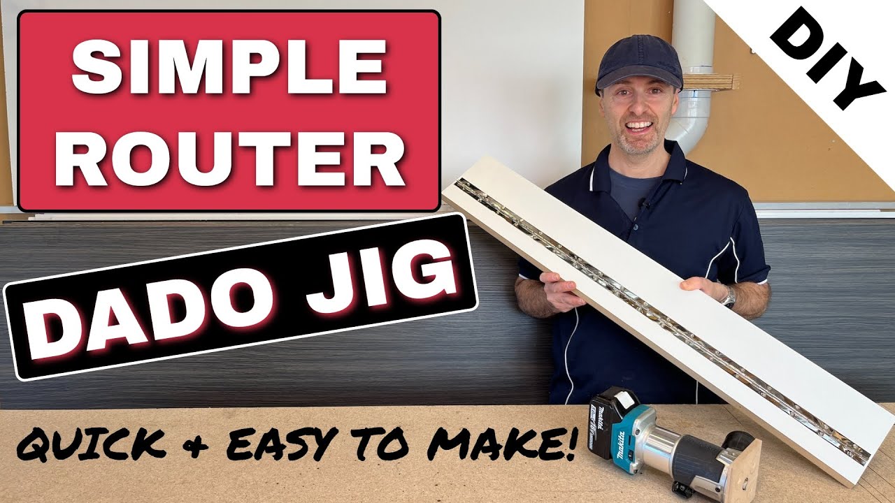 Simple & Easy To Make Router Dado Jig | Accurate & Easy To Use Router Trimmer Dado Jig | Dado Jig