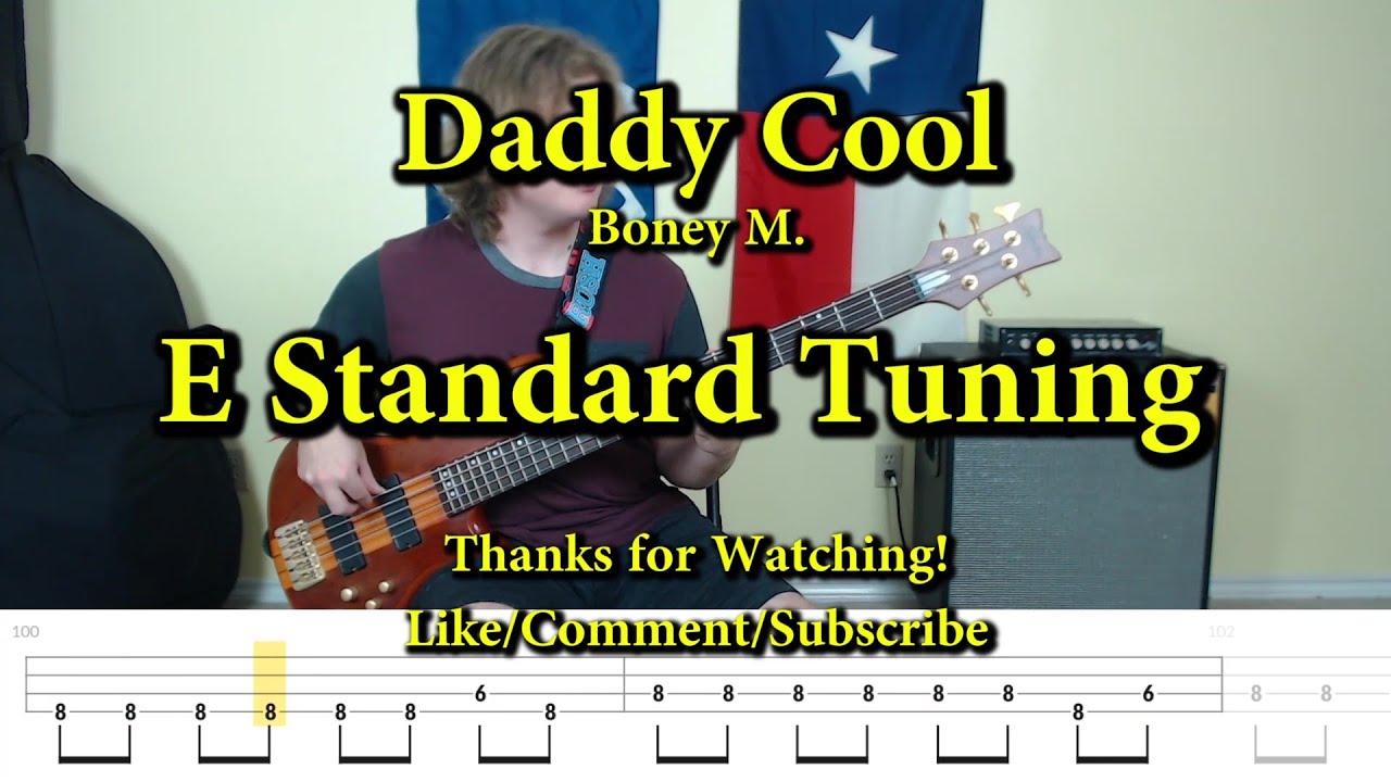 Daddy Cool - Boney M. (Bass Cover with Tabs)