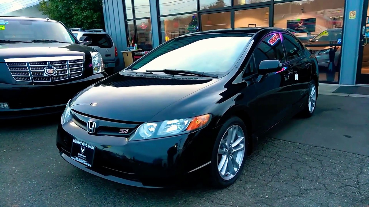 2007 HONDA CIVIC Si SEDAN НЕБОЛЬШОЙ ПРОБЕГ, 6-СТУПЕНЧАТАЯ МКПП I-VTEC