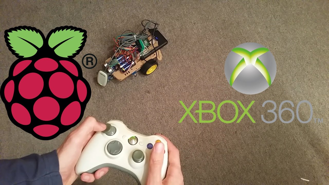 Raspberry Pi Roboter mit Xbox 360 Controller steuern