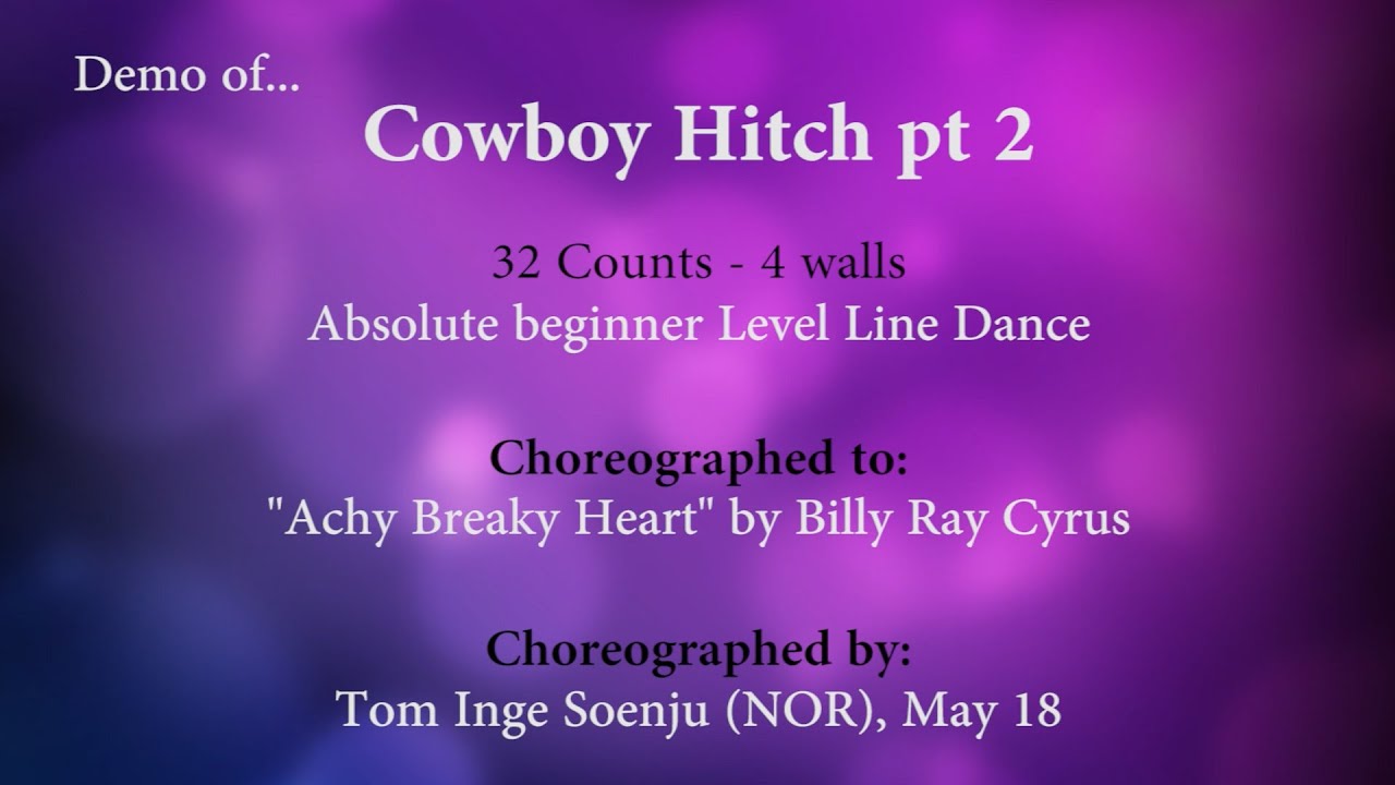 Cowboy Hitch pt 2 - Line Dance Demo
