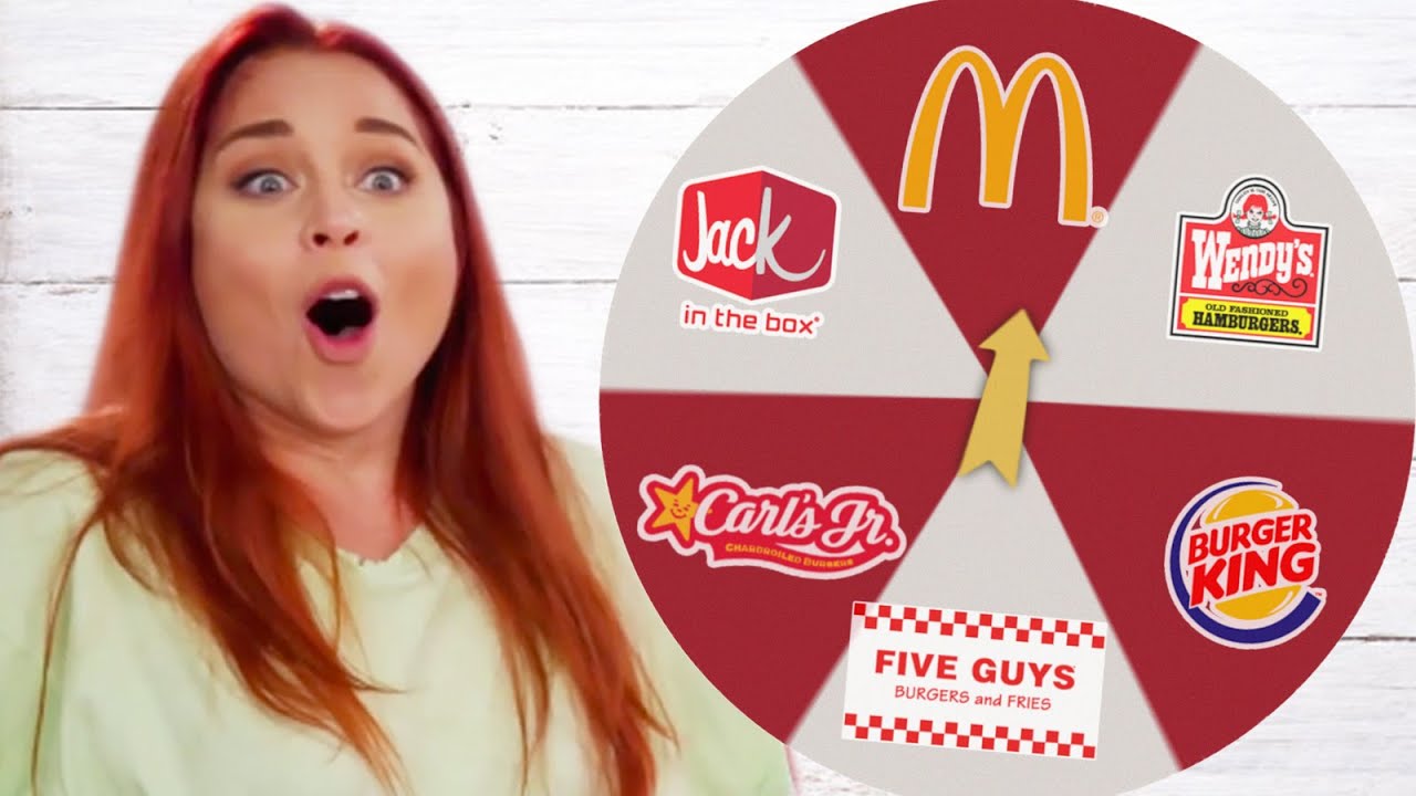 Best Fast Food BURGER?! Taste Test Challenge (Wheel Eat That)